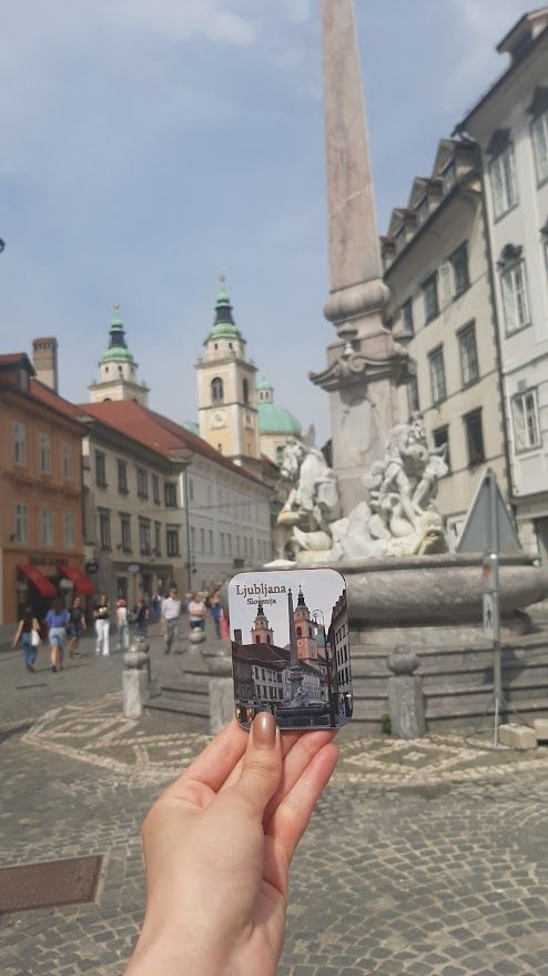 a souvenire magnet from Ljubljana, Slovenia