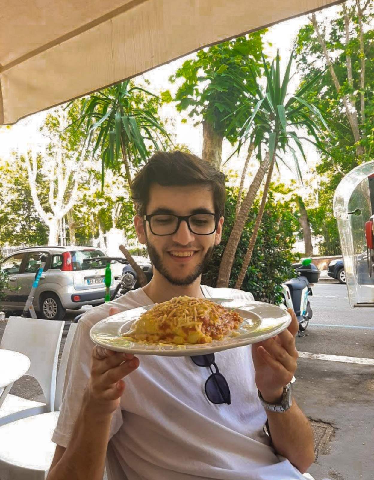 Lasagna, Rome, beautiful man